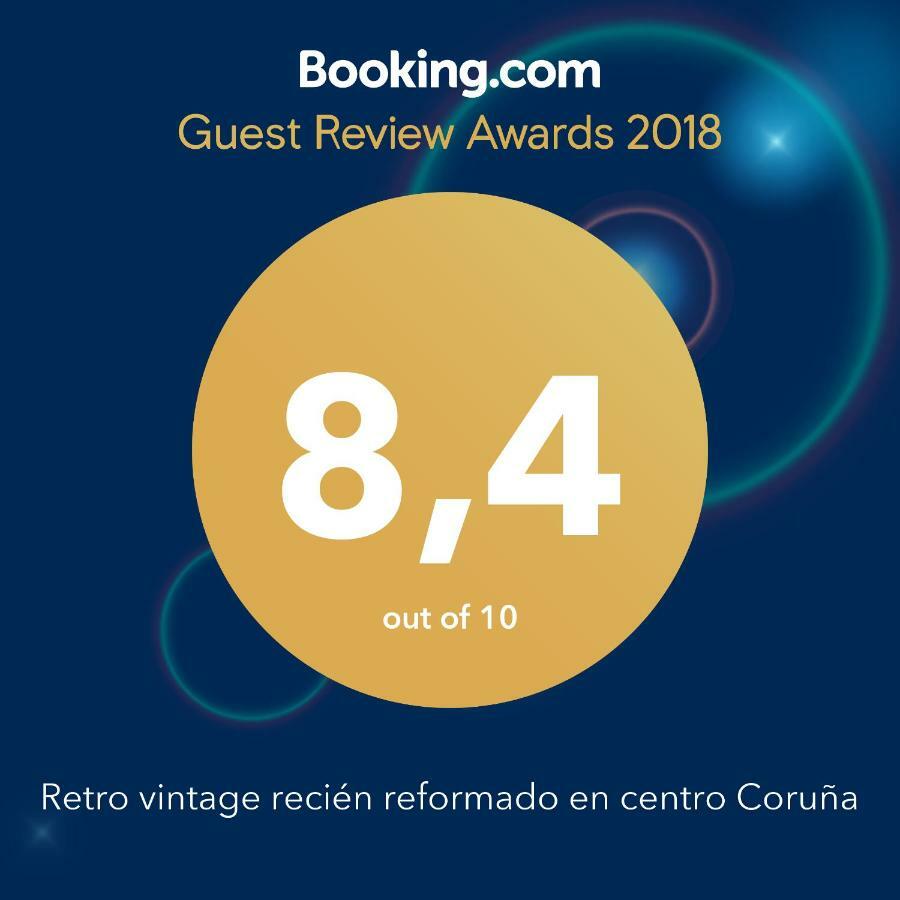 Retro Vintage Recien Reformado En Centro Coruna Lejlighed A Coruña Eksteriør billede